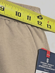 Izod Sensory Friendly Gender Free Khaki Pants Tag Less Super Soft Fabric Size 8