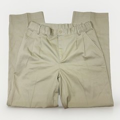 AUSTIN Sz 18 Boy’s Khaki School Uniform Pants Adjustable Waist Cotton Blend •VG‼
