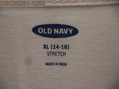 Old Navy Boy’s Uniform Stretch Polo, White, XL(14-16), 494764110882, A1564468675