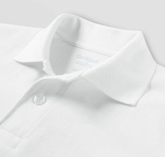 2 Cat & Jack Wht Short Sleeved School Uniform Shirts Med & Sm Button Boys Polo