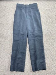 Boys Dress Pants sz 14 Slim Blue Pin Striped School Uniform Minimalist Executive