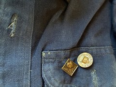 VINTAGE Cub Scouts BSA Shirt Youth Small Blue Official Uniform Patches Pins 60s