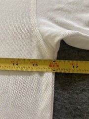 Chaps Polo Shirt Boys Medium 10/12 White School Uniform Regular Short Sleeve Top