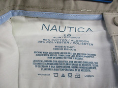 Nautica Shorts Unisex 16 Khaki Adjustable Waist with Stretch School Uniform NWT