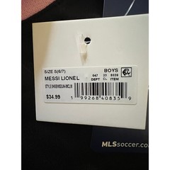 MLS Youth Small Inter Miami CF – Messi #10 – Black Jersey (NWT)