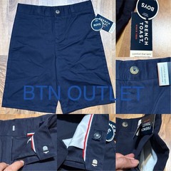 French Toast (Sz 6-16) Boy’s Performance Uniform Shorts Adjustable Waist, Navy