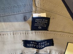 U.S. POLO ASSN. BOYS PANTS SIZE 10 ADJ. WAISTBAND NWT SKINNY STRETCH