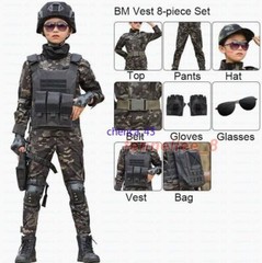 Children’s Spring Autumn Camouflage Suit Special Forces Tactic Training Uniform