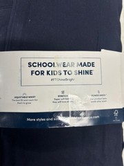 French Toast Boys Uniform Straight Fit Adjustable Waist Pants 2 PK(NAVY 6)NWT