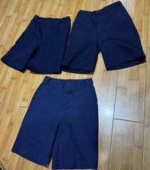 Boys School Uniform Shorts Navy Authentic Galaxy Size 8 3 Pairs