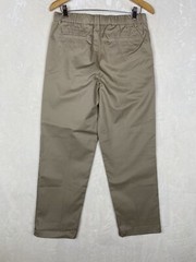 Lands End Uniform Pants Boy Plus 20 Pull On Khaki Pleated School wear Oeko-Tex