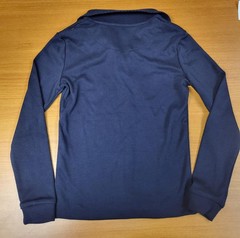 Nautica Shirt Boys Size 6 Navy Blue Long Sleeve Polo School Uniform Regular Top
