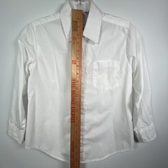 French Toast Boys Size 8 White Long Sleeve Button Dress Shirt Uniform Wedding M