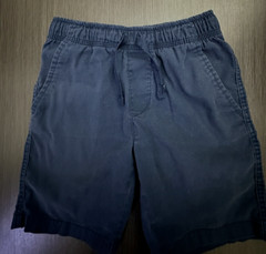 Wonder Nation Shorts Uniform Navy Blue Boys Elastic waist Size M(8)
