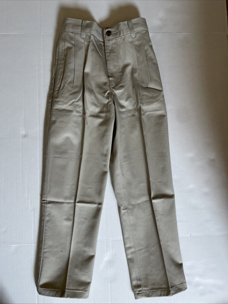 Vintage NOS NWOT Izod Boys 7X Regular Khakis School Uniform