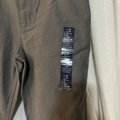 GAP Kids Boys Slim Fit Chinos Khaki Pants Size 14 NWT Regular 26×28 Gray