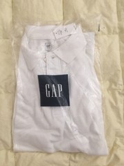 NEW GAP School Uniform White Polo Shirt, Size 14-16, 100% Cotton