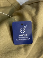 Izod Stretch Jogger Khaki Small 28 X 30 Approved Schoolwear Burnished Khak