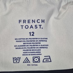 French Toast Uniform Pants Navy Blue Size 12 Stretch Cotton Blend RN13706
