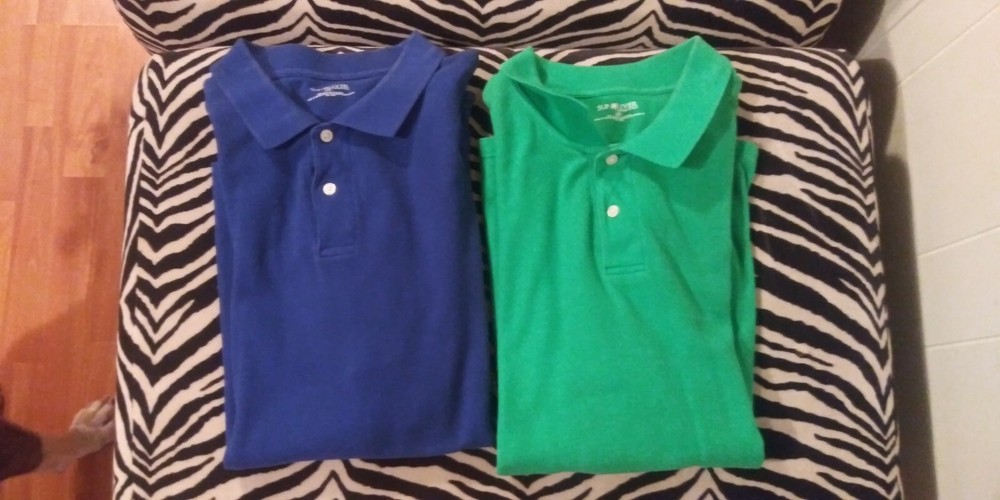 2 Mens Oxford School Uniform Shirts Large