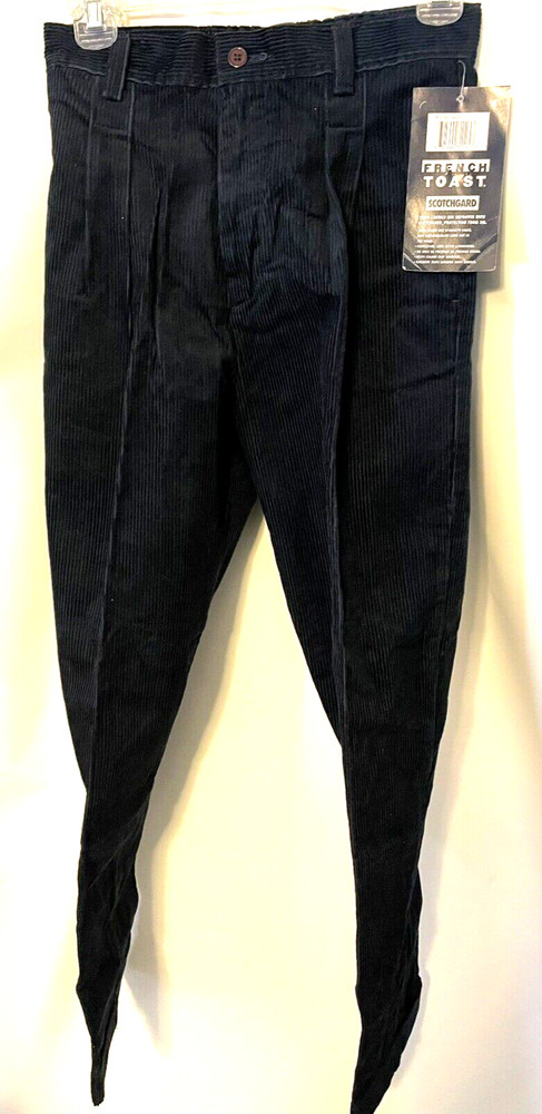 French Toast Corduroy Boy’s School Uniform Pants Size 14 Navy Blue New
