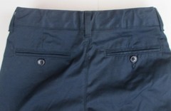 LANDS END Navy School Uniform Elastic Waist Pull-On Pants Boys 18 NEW