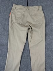 Wonder Nation School Uniform Chino Pants Boys 16 Beige Flat Front Pockets NWT