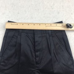 Authentic School Uniform Shorts Boys 6 Black Elastic Waist Pleated Front NWT