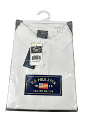 Boys U.S. Polo Brand Red – White – School Uniform Polo Shirt 5-6 NWT
