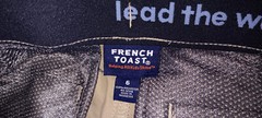 French Toast Youth Boy’s Khaki 2-Pack Performance Uniform Shorts Size 6 NEW