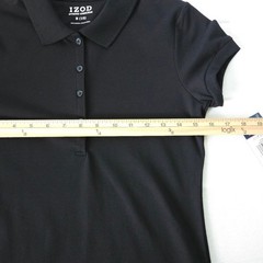 IZOD Approved Schoolwear Polo Shirt Black Youth M 7/9 Short Sleeve Uniform New