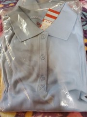 Cat & Jack UNISEX Kids Light Blue School Uniform Polo Shirt Size XL (14/16)