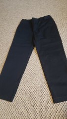 Lands’ End School Uniform Boys adjustable Elastic Waist Black 14H 14 husky nwot