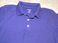 Purple French Toast Uniform Knit Shirt Boys Size 10