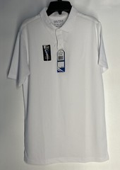 NWT Nautica School Uniform Performance White SS Polo, Big Boy’s XL 18/20 New