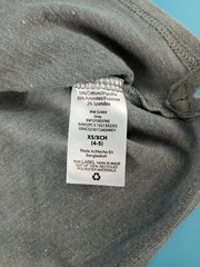 Wonder Nation Boys Size XS 4 – 5 Uniform Collar Shirt 1/4 Button Up Gray Grey