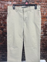 French Toast Boys Youth School Uniform Pants 16 Husky Tan Relaxed Adjustable 3A