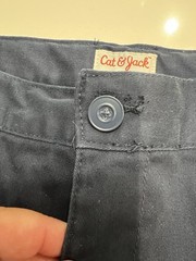 School Uniform Navy Pants Cat & Jack Boys Size 16 Chino Skinny Retail Price $15