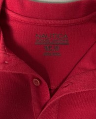 Boys Nautica School Uniform Shirt Sleeve Red Polo Shirt Size Small 8