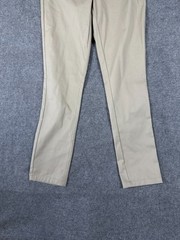 Wonder Nation School Uniform Chino Pants Boys 16 Beige Flat Front Pockets NWT