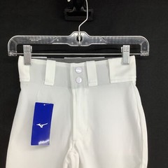 Mizuno Youth Flat Front Regular Fit Polyester Prospect White Baseball Pants