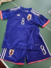 YOUTH used condition ADIDAS UNIFORM JAPAN #8 blue and red/white size 26