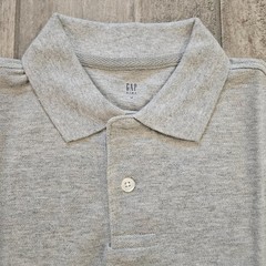Gap Kids Polo Shirt Lot of 2 Boys M Gray Uniform Short Sleeve School Basics