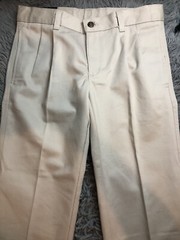 Chaps Boys School Approved Performance Pants 10 Husky Cement~NEW