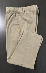 Authentic Galaxy School Uniform Pants Boys’ Beige Flat Front Size 10