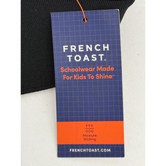 French Toast Boys Black Sport Polo Shirt Moisture Wicking Sz L 10/12NEW