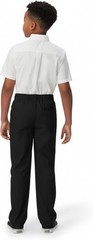 NEW French Toast Relaxed Fit Pull On Pants Black Size 14 (Standard & Husky)