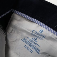 New Boy’s Chaps Approved Schoolwear Playground Tough Pants- Blue 18 Regular NWT