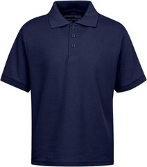 Boy’s School Uniform Short Sleeve Navy Blue Polo Shirt TAGLESS (Sizes, 4-14) NWT