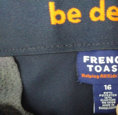 2 Pair French Toast Boys’ Slim Navy Performance Pant Size 16 Polyester/Elastane